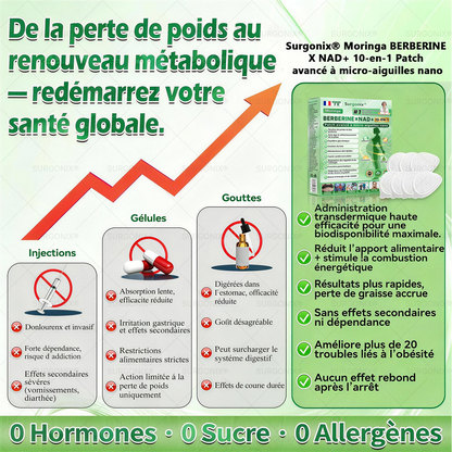 𝑩𝒐𝒖𝒕𝒊𝒒𝒖𝒆 𝒐𝒇𝒇𝒊𝒄𝒊𝒆𝒍𝒍𝒆 🇫🇷| 𝖲𝗎𝗋𝗀𝗈ᴎ𝗂𝗑® 📍𝐏𝐚𝙩𝙘𝙝 𝗡ano-Microneedles Avancé 10-en-1 Moringa · 𝘽𝙚𝙧𝙗é𝙧𝒊𝒏𝒆 × NAD⁺Une seule fois par jour, changements visibles en 7 jours Pour l’obésité, peau relâchée, diabète, apnée du sommeil, problèmes articulaires, et bien plus🍀