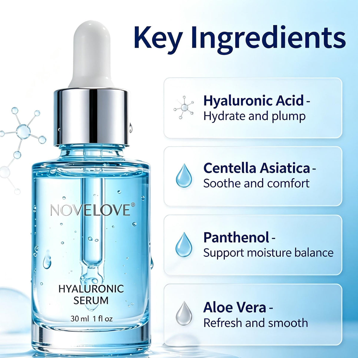 NOVELOVE®  Sérum à l'acide hyaluronique